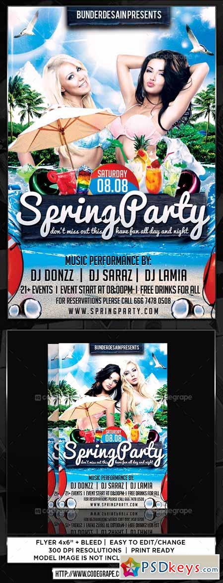 Spring Party Flyer 5449