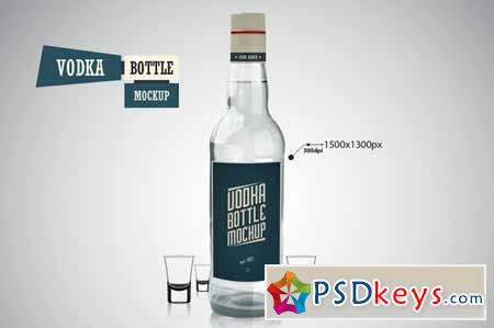 Vodka Bottle - Mockup 219361