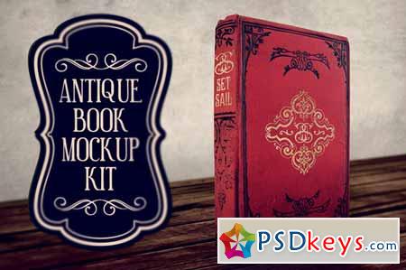 Antique Book Mockup Kit 218693