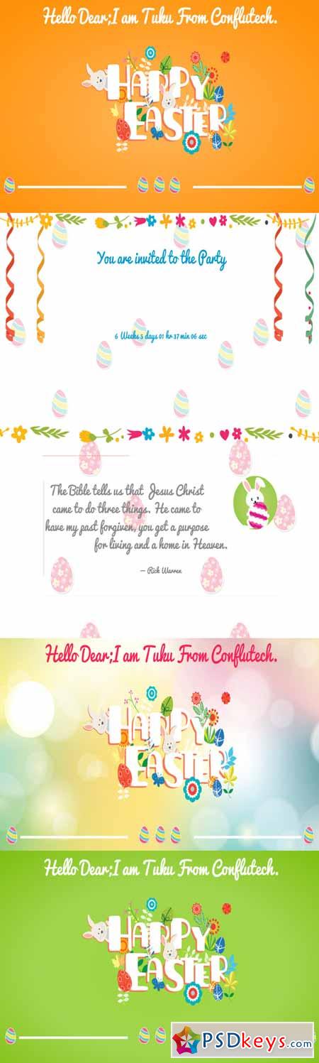 Happy Easter- Web Design Template 219362