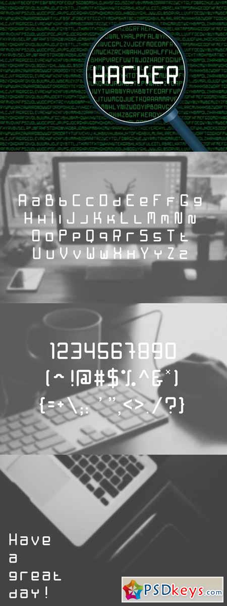 Hacker (Buy One Font Get One Free) 182352