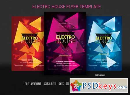 Electro House Flyer 221316