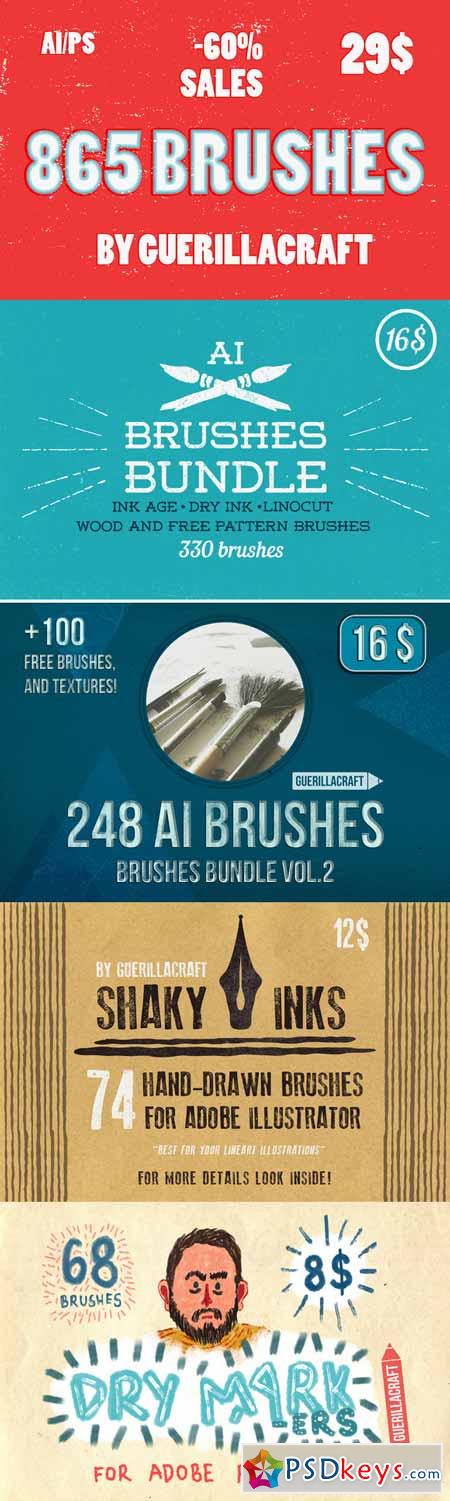 865 Brushes -60% SALES 220664