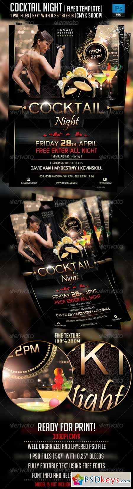 Cocktail Night Flyer Template 4338252