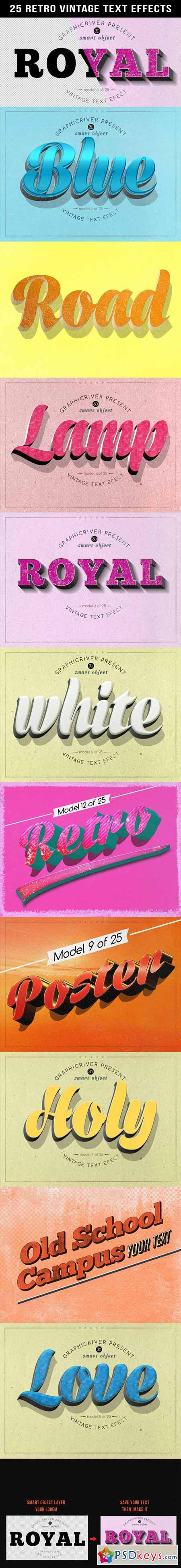 Retro Vintage Text Effects 10715454