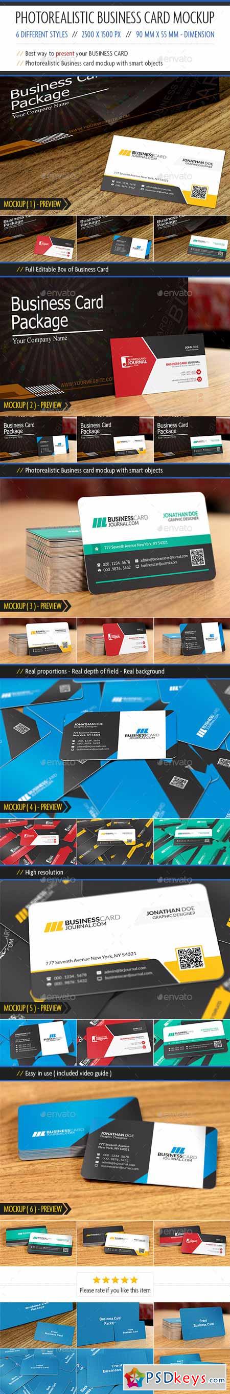 Photorealistic Business Card Mockup 10685263