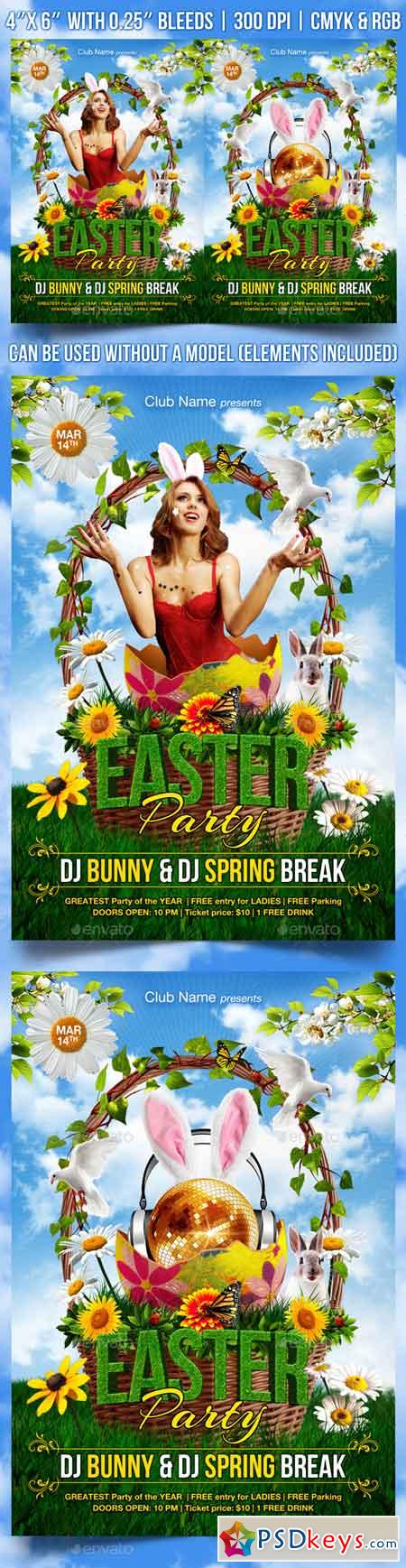 Easter Party Flyer Template 10531791