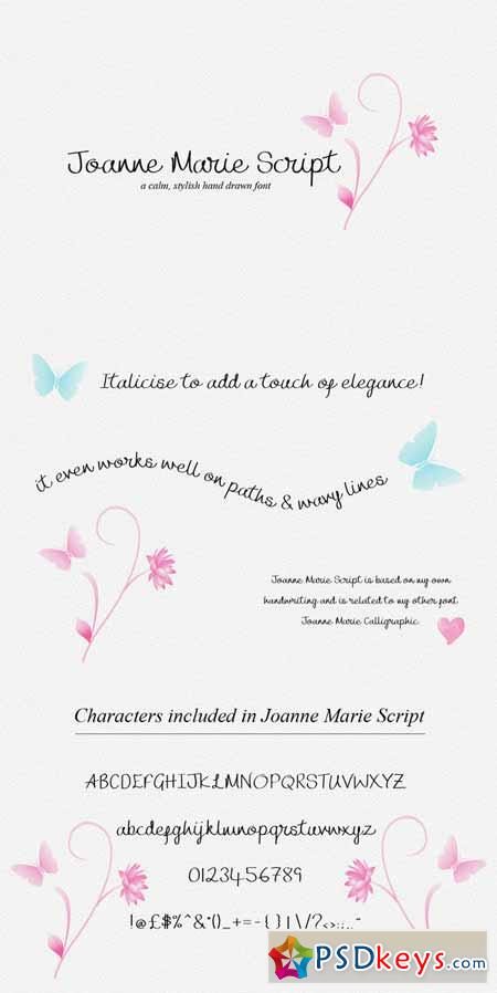 Joanne Marie Script Font - logo 228307