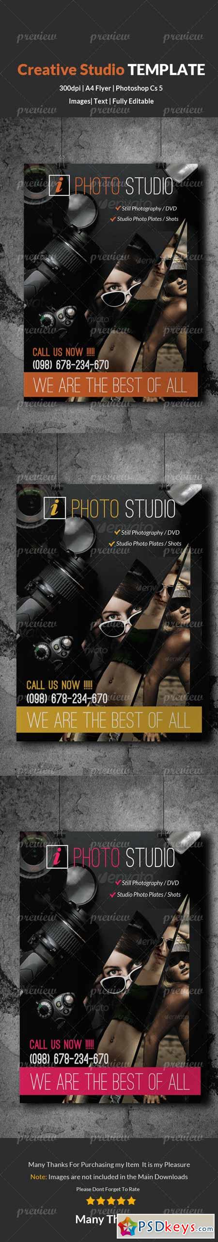 Photography & Photo Studio Flyer Template 3678