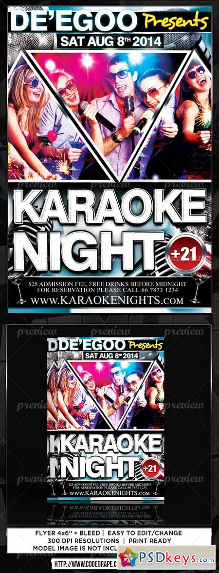 Karaoke Night Flyer 3659