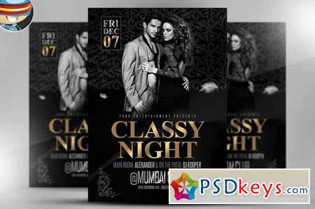 Classy Nights Flyer Template 133262