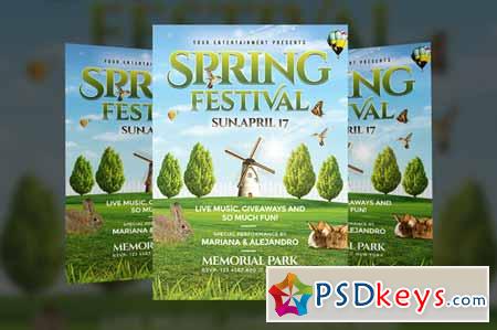 Spring Festival Flyer Template 229019