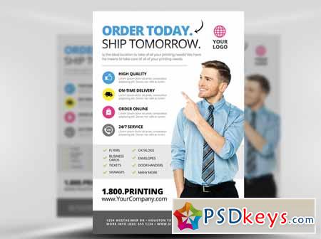 Printing Services Flyer Template 2