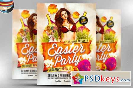 Easter Party Flyer Template 24973