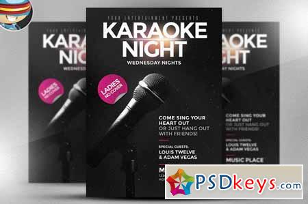 Karaoke Night Flyer Template 224842