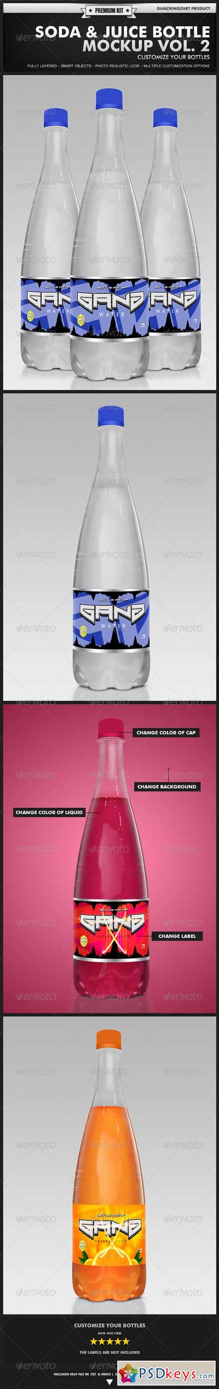 Soda & Juice Bottle Mockup Vol. 2 - Premium Kit 4734219