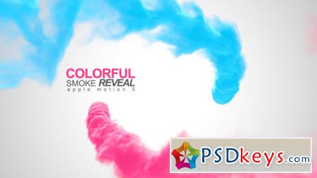 Colorful Smoke Reveal - Apple Motion - After Effects Projects