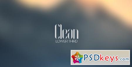 Clean Lower Third - After Effects Projects