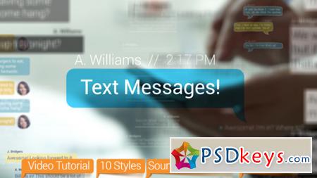 Text Messages - After Effects Projects