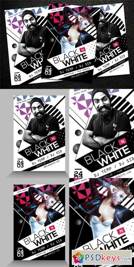 Black and White Party Flyer 230088