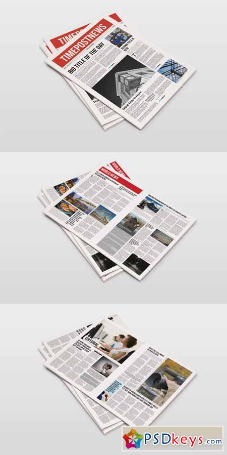 12 Pages Newspaper Template 232221