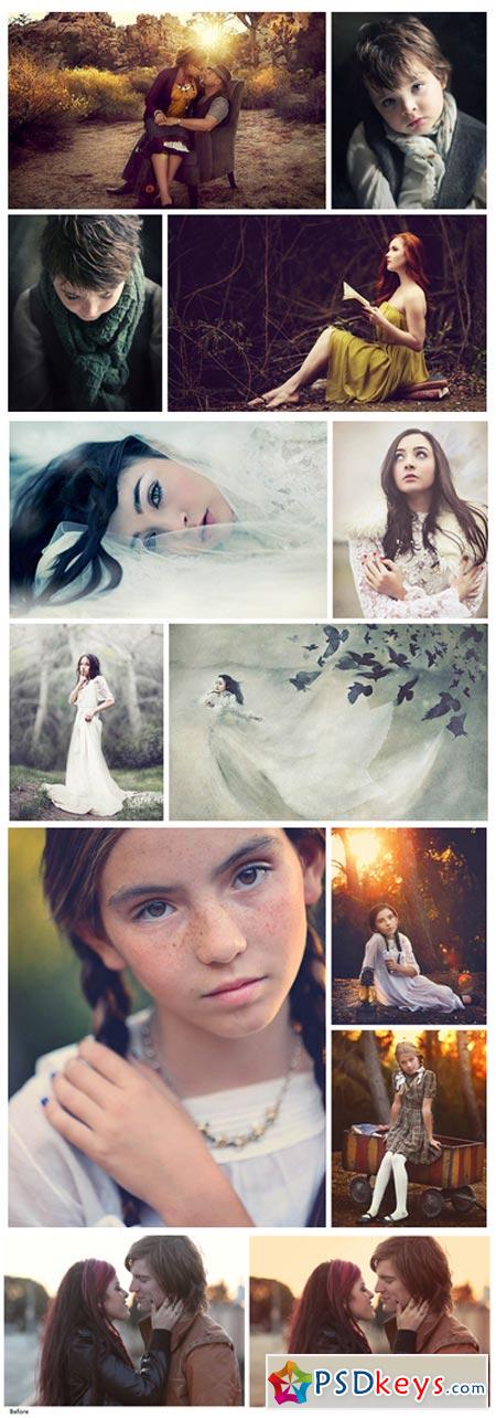 JD Beautiful World Collection Photoshop Actions + Overlays