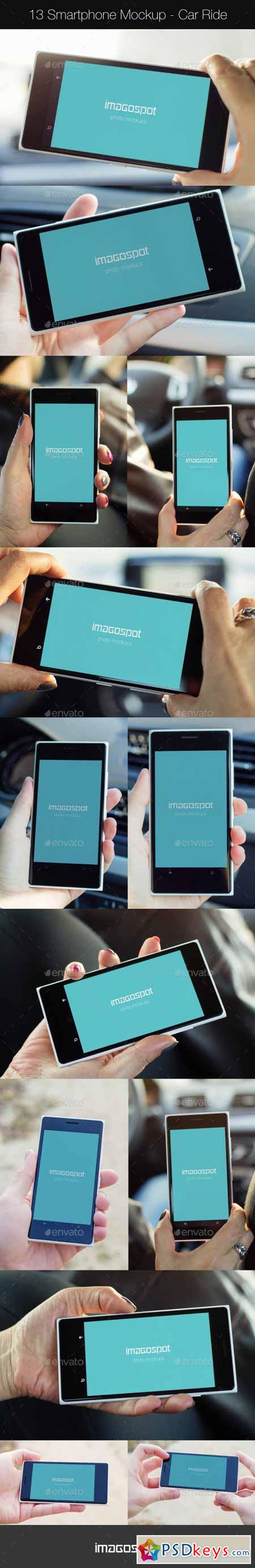 Business Smartphone Lumia Mockups - Car Ride 10946322