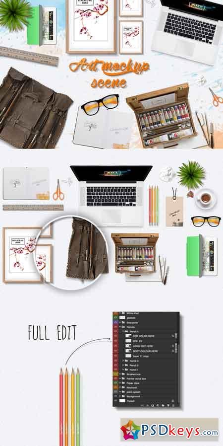 Artist scene mockup creator 237527