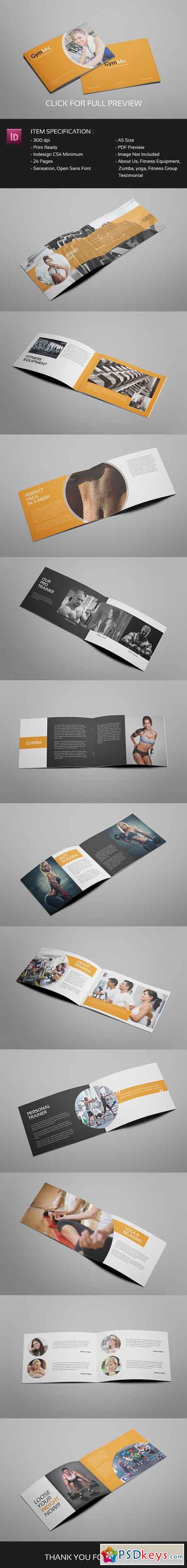 Gymmic - A5 Fitness and Gym Brochure 237268