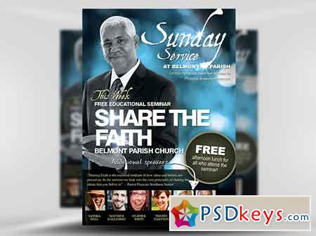 Share the Faith Christian Flyer Template