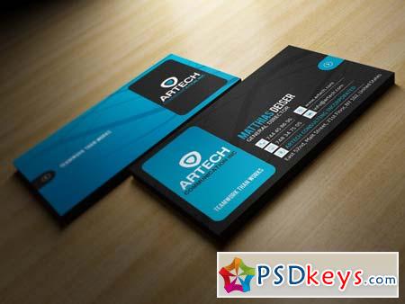 Black And Blue Business Card 104819