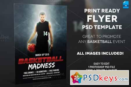 Basketball Event - A4 Flyer Template 237943
