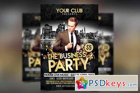 Business Party Flyer Template PSD 237429