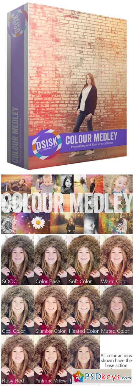 Colour Medley Photoshop Action Set