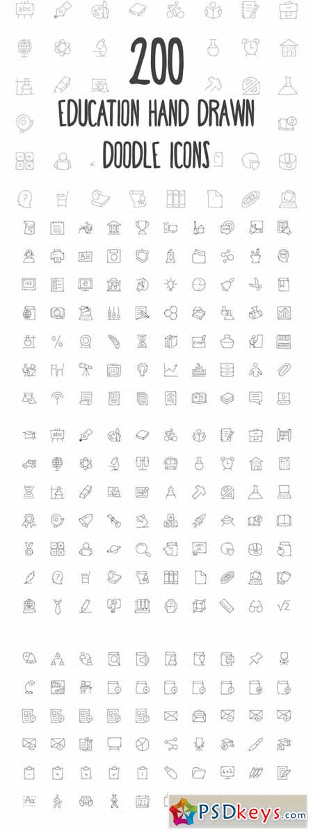 200 Education Hand Drawn Doodle Icon 160700