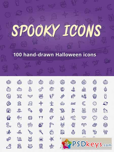 Spooky Icons 100 Halloween icons 87881