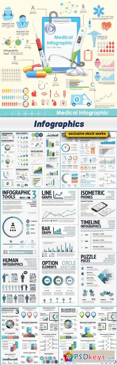 Infographics 6x EPS