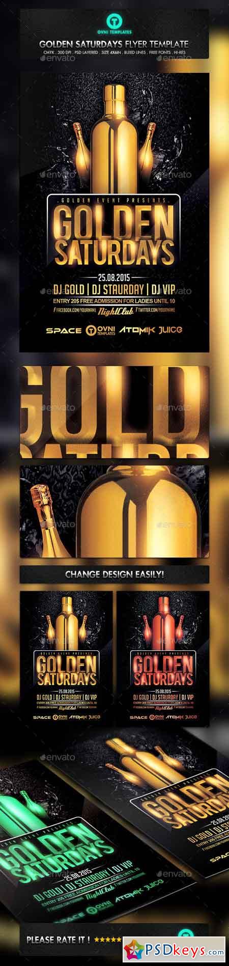 Gold Classy Drink Flyer Template 11045915