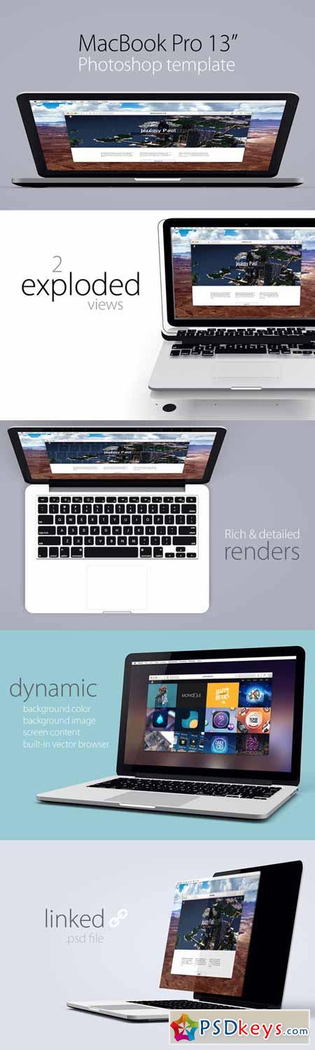MacBook Pro 13 retina template 242882