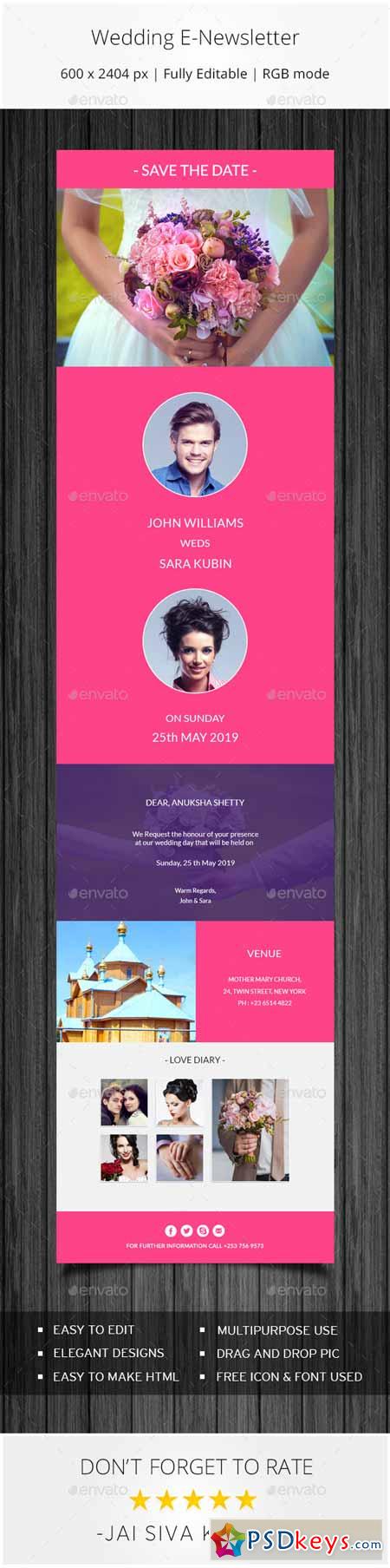 Wedding Invitation Email Template 11062955
