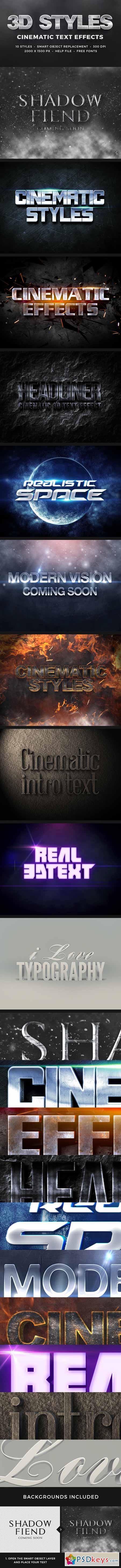 3D Cinematic Text Effects Vol.1 11031893