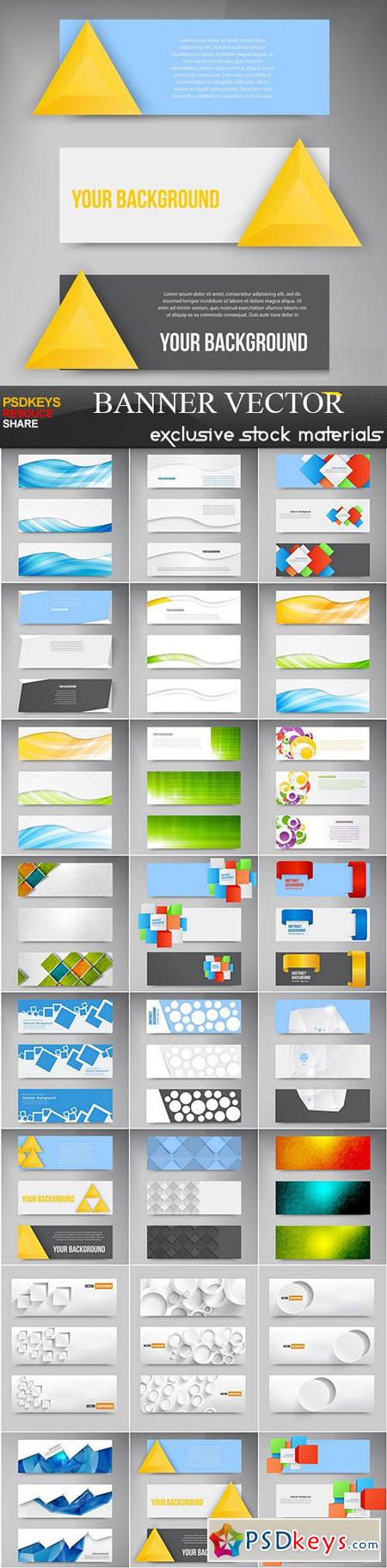 Banner Vector Collection, 25xEPS