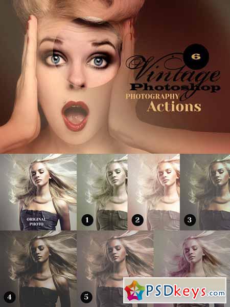 6 Vintage Photo Actions 244578