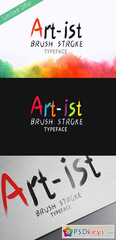 Art-Ist Brush Stroke Font 243780
