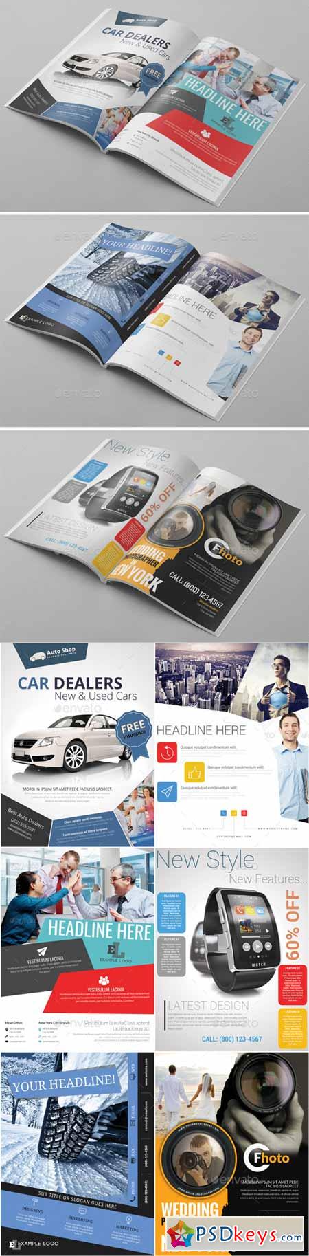 6x Magazine Ad Template Pack 10929545