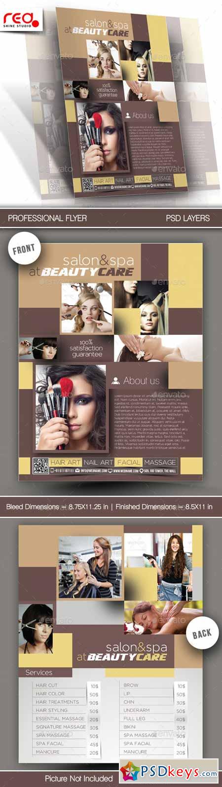 Beauty Care Flyer & Poster Template 11109476