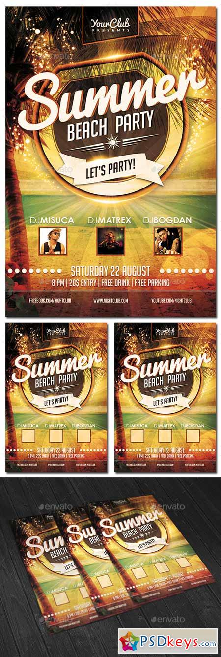Summer Beach Party Flyer 11156464