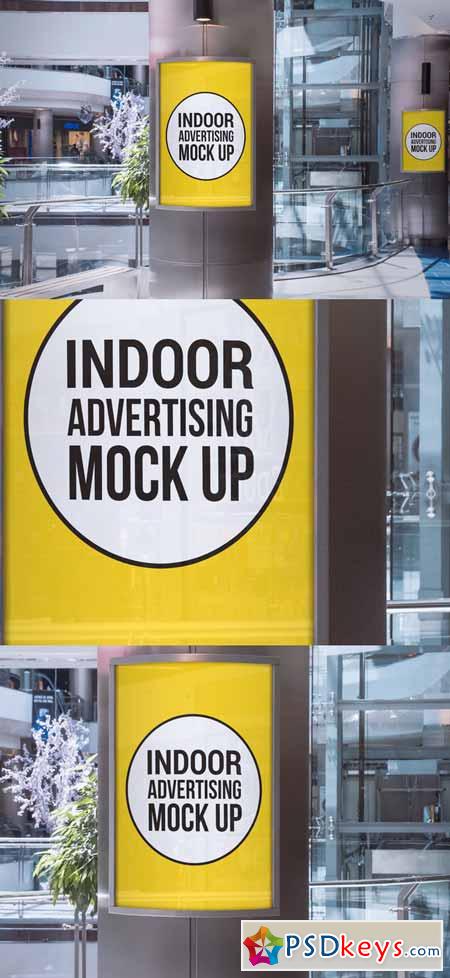 Indoor Advertising Display Mockup 244312