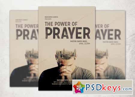 The Power of Prayer Church Flyer 247102