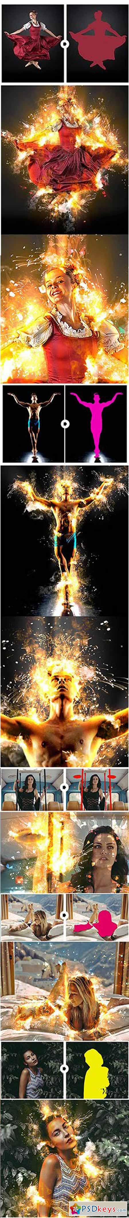 Impressionist Fire - Photoshop Action 11158549